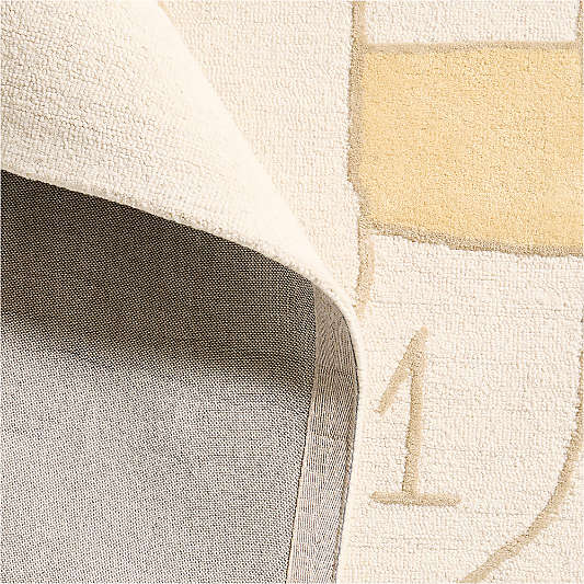 Leopard Hopscotch Wool Kids Area Rug 8'x10'