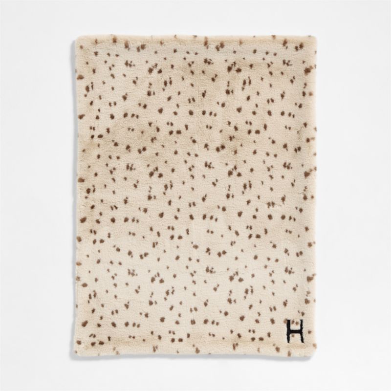 Leopard Print Faux Fur Baby Stroller Blanket - image 2 of 6