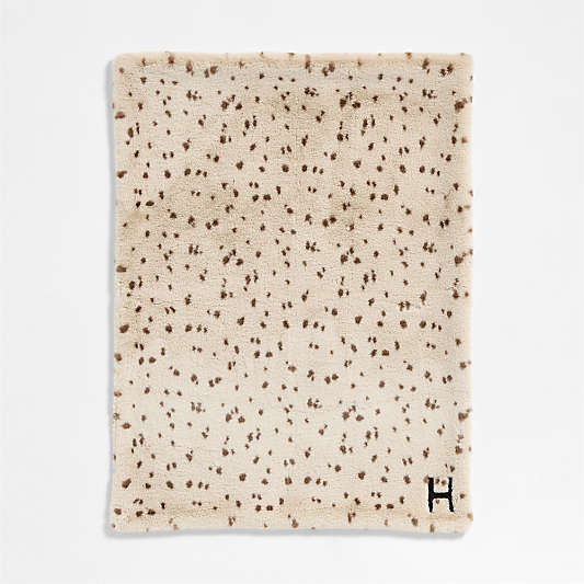 Leopard Print Faux Fur Baby Stroller Blanket