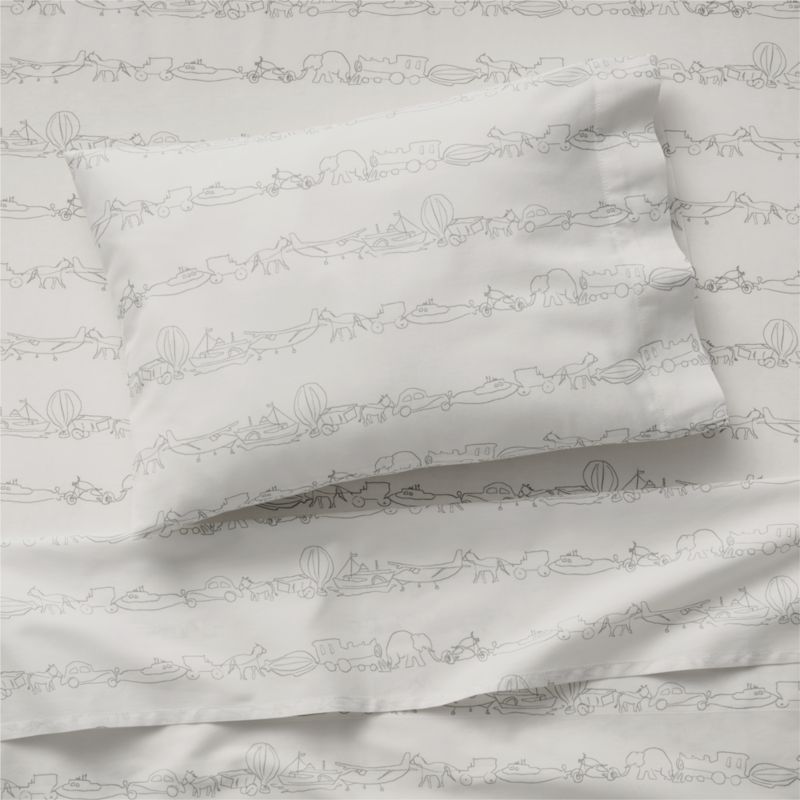 Let's Go Organic Cotton Toddler Sheet Set by Leanne Ford