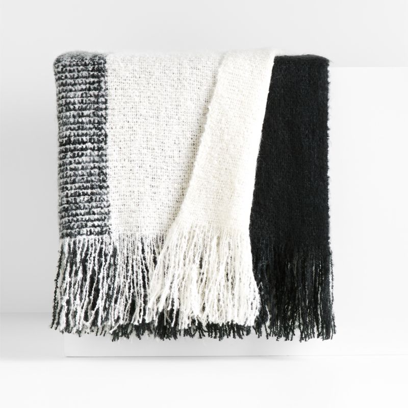 Letti 70"x55" Black Throw Blanket