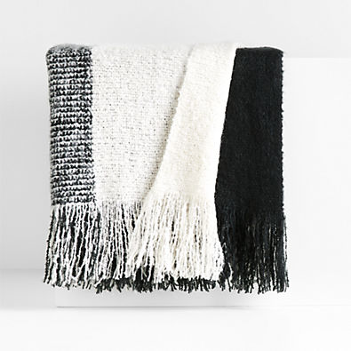 View Letti 70"x55" Black Throw Blanket details