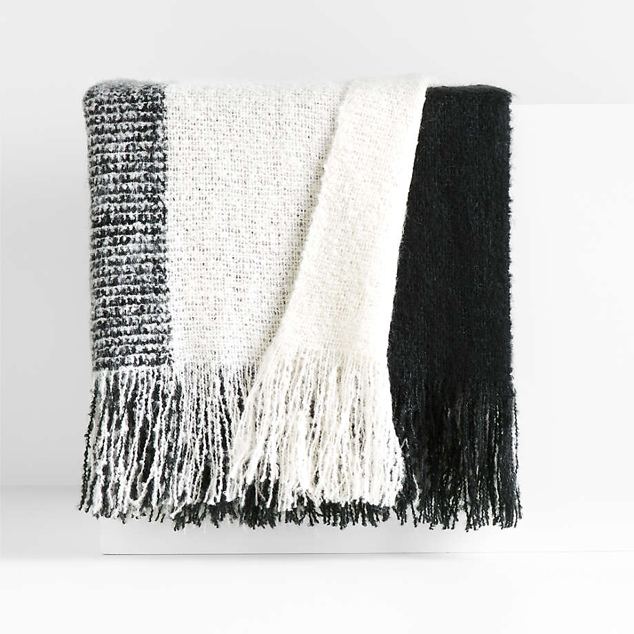 Black and cream discount blanket