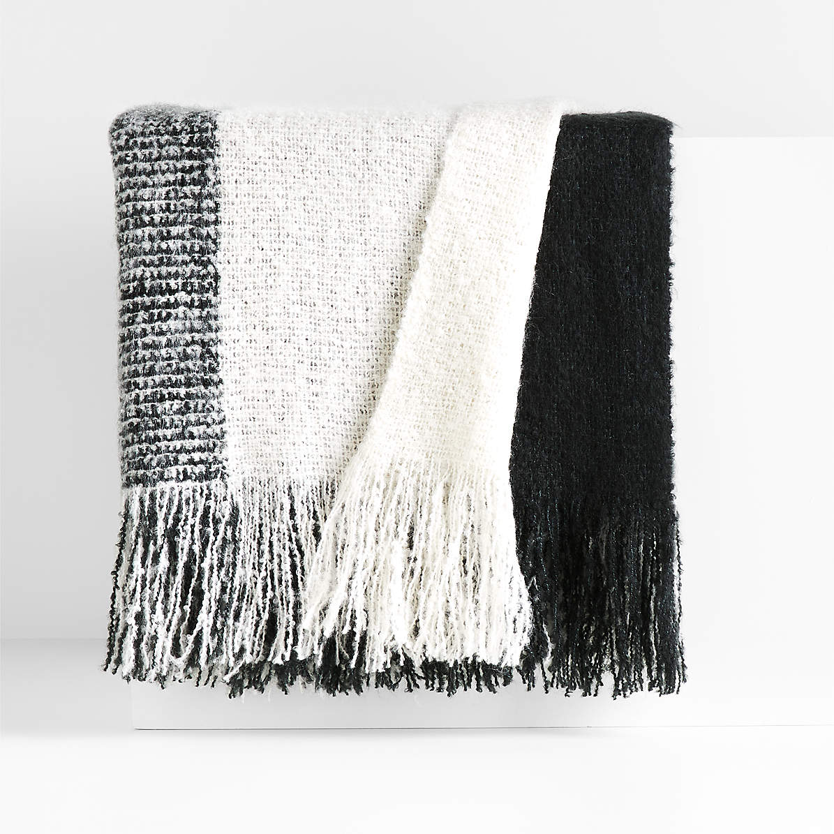 Black white best sale throw blanket