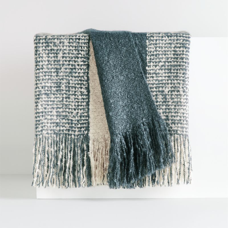 Letti 70"x55" Slate Throw Blanket