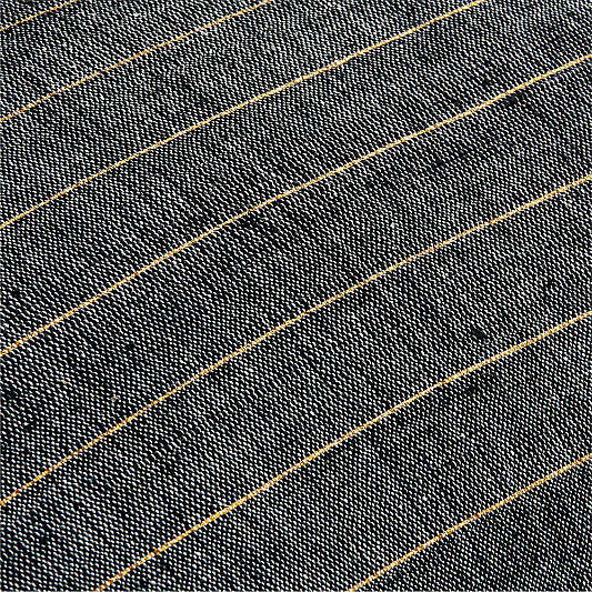 Bolé Road Leul Ethiopian Cotton 18"x12" Gold Throw Pillow with Microfiber Insert