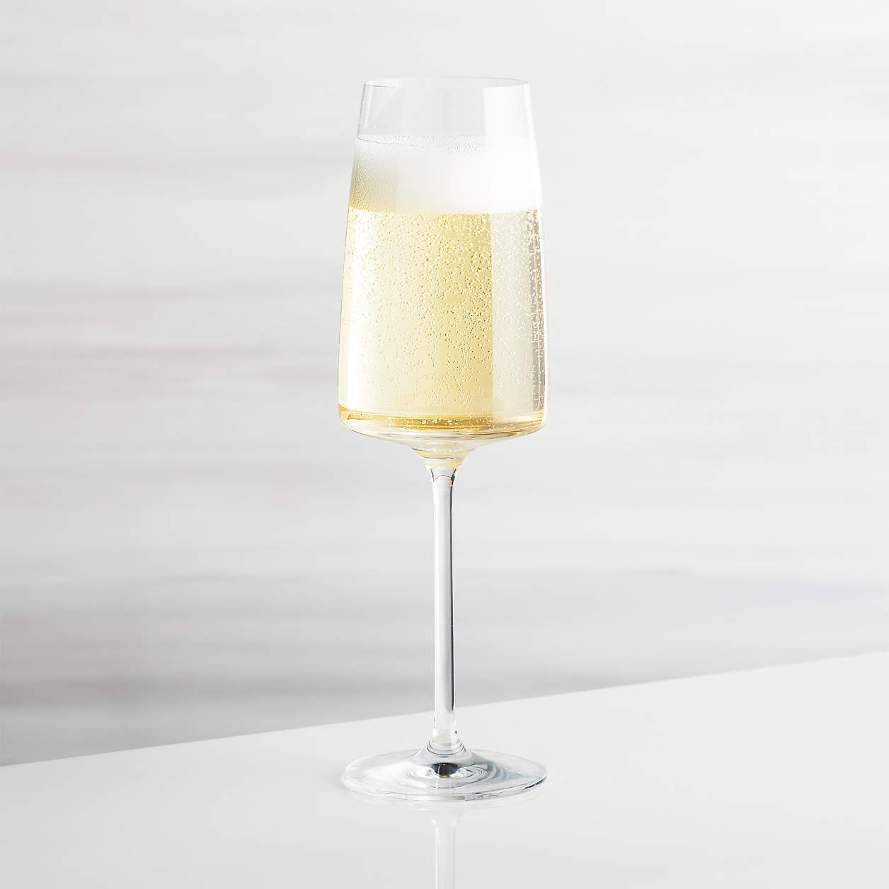 Level Champagne Glass + Reviews Crate and Barrel