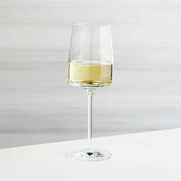 Edge Square Champagne Glass Flute + Reviews | Crate & Barrel