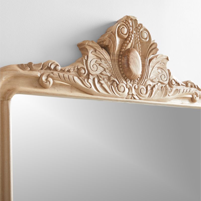 Levon Natural Carved Wood Floor Mirror by Leanne Ford 40.5"x93.25" - image 5 of 7