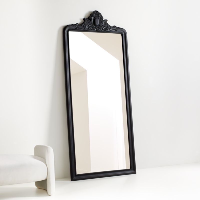 Levon Carved Wood Floor Mirror by Leanne Ford 40.5"x93.25" - image 0 of 8