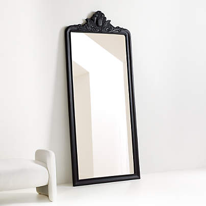 Levon Carved Wood Floor Mirror by Leanne Ford 40.5"x93.25"