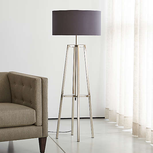 Lewis Nickel Floor Lamp