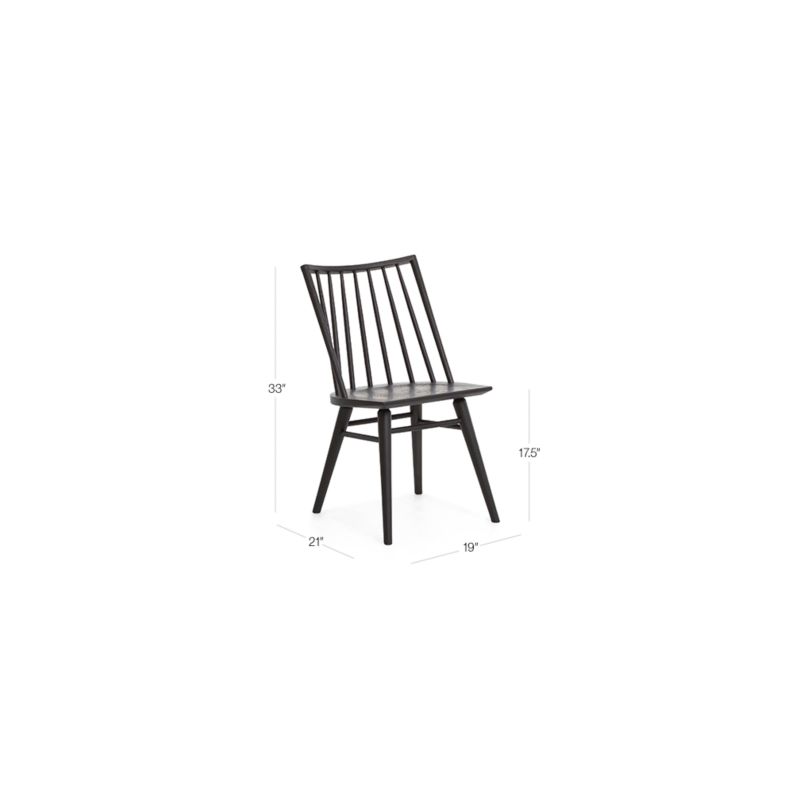 View Paton Black Oak Windsor Dining Chair - image 3 of 15