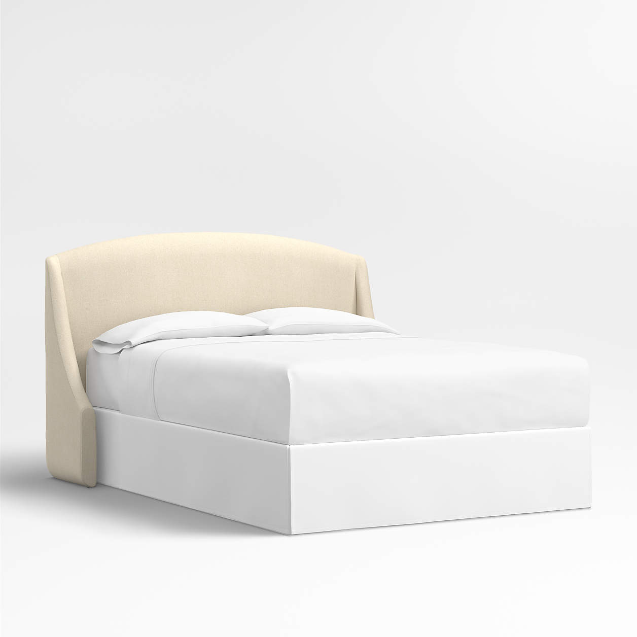 Lafayette 48" Boucle Weave Ivory Upholstered King Headboard + Reviews