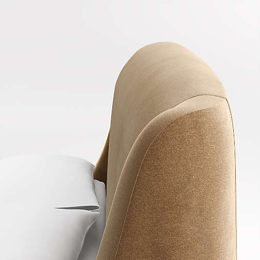 Lafayette 48" Camel Brown Upholstered Queen Headboard
