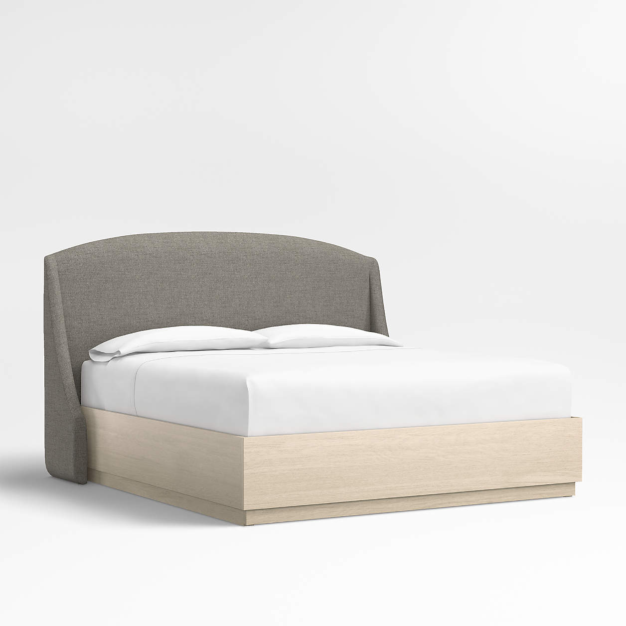 Lafayette 56" Boucle Dark Grey Upholstered King Headboard with Batten