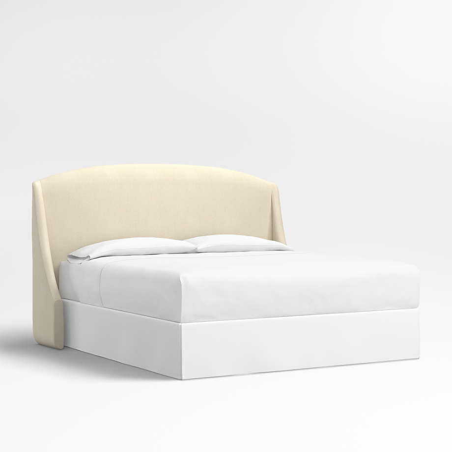 Lafayette 56" Boucle Weave Ivory Upholstered King Headboard + Reviews