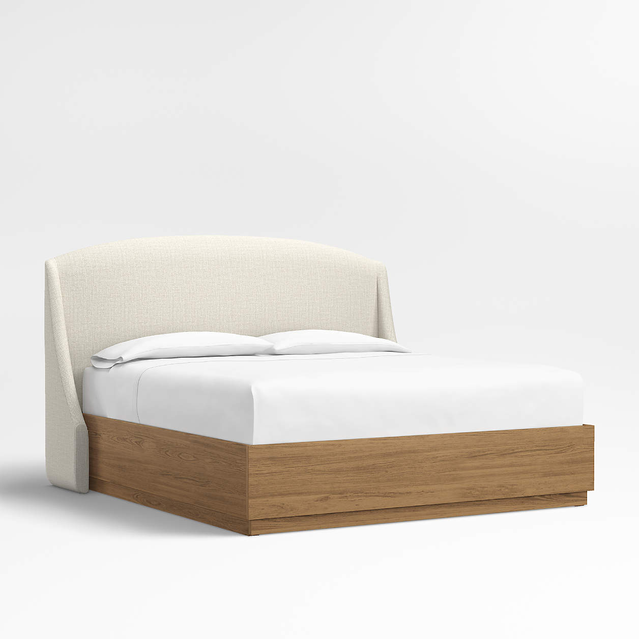 Lafayette 56" Weave Natural Beige Upholstered King Headboard with