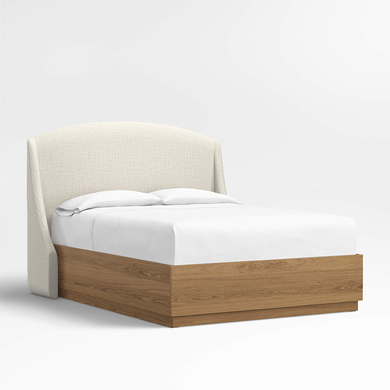 Lafayette 56" Weave Natural Beige Upholstered Queen Headboard with