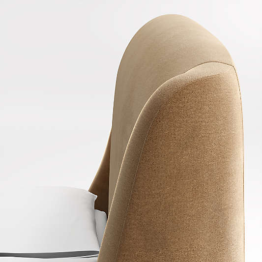 Lafayette 56" Camel Brown Upholstered Headboard