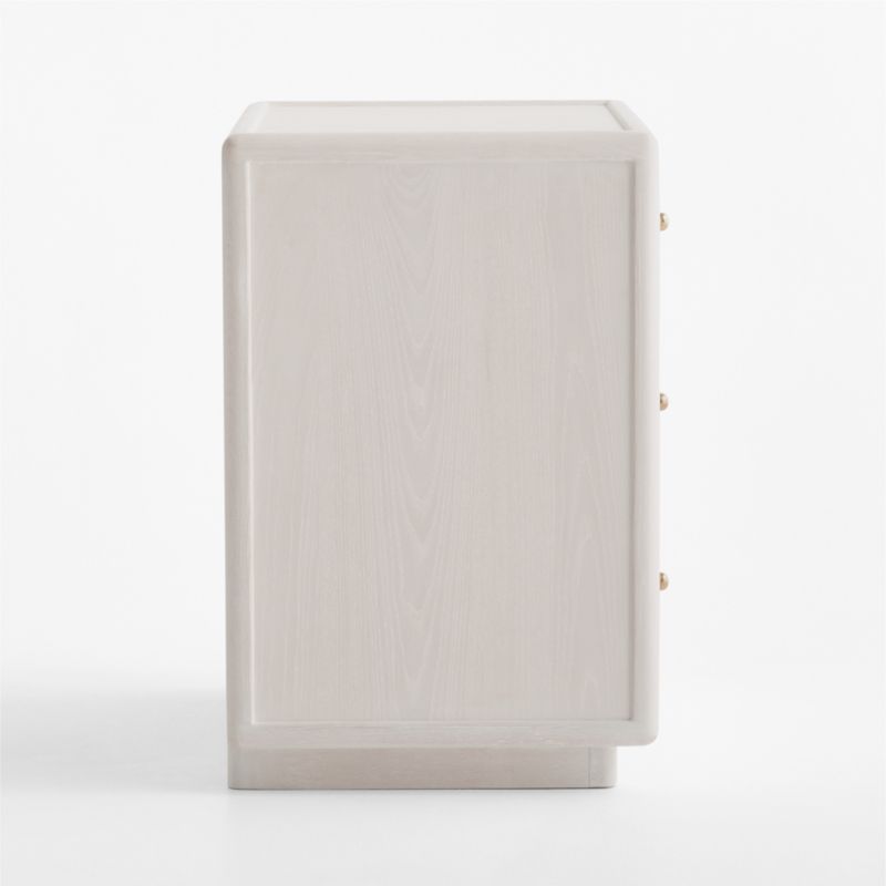 Lafayette 32" Whitewashed Wood 3-Drawer Charging Nightstand - image 3 of 7