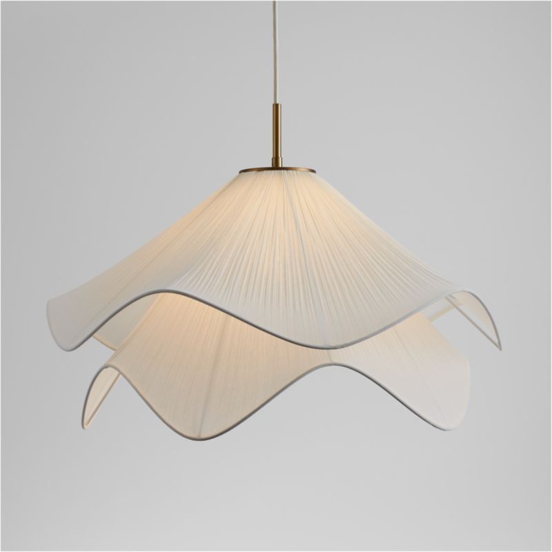 Penny Small Burnished Brass Pendant Light