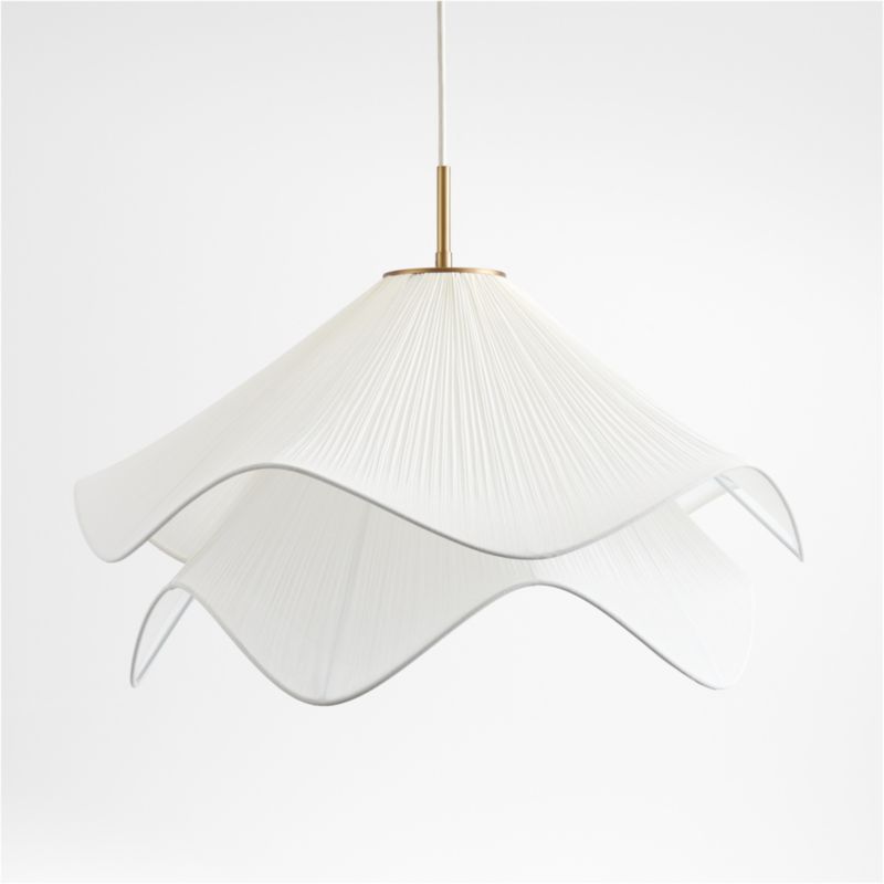 Lia Pendant Light with Shade + Reviews | Crate & Barrel