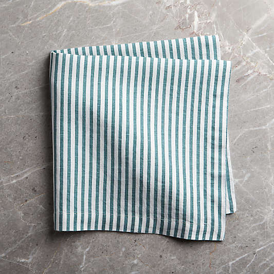 Liam Linen Blue-Striped Napkin