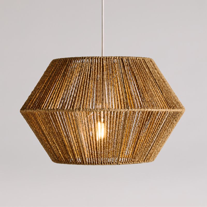 Liam Geo Natural Rope 19.25" Kids Pendant Ceiling Light - image 0 of 8