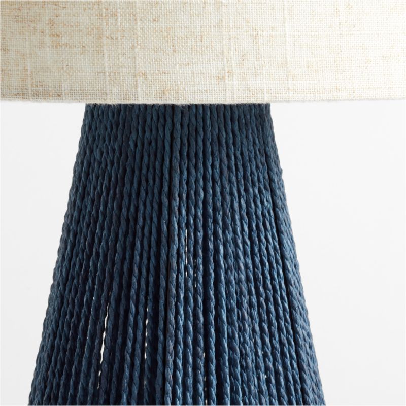 Liam Geo Navy Blue Rope Kids Table Lamp - image 7 of 8