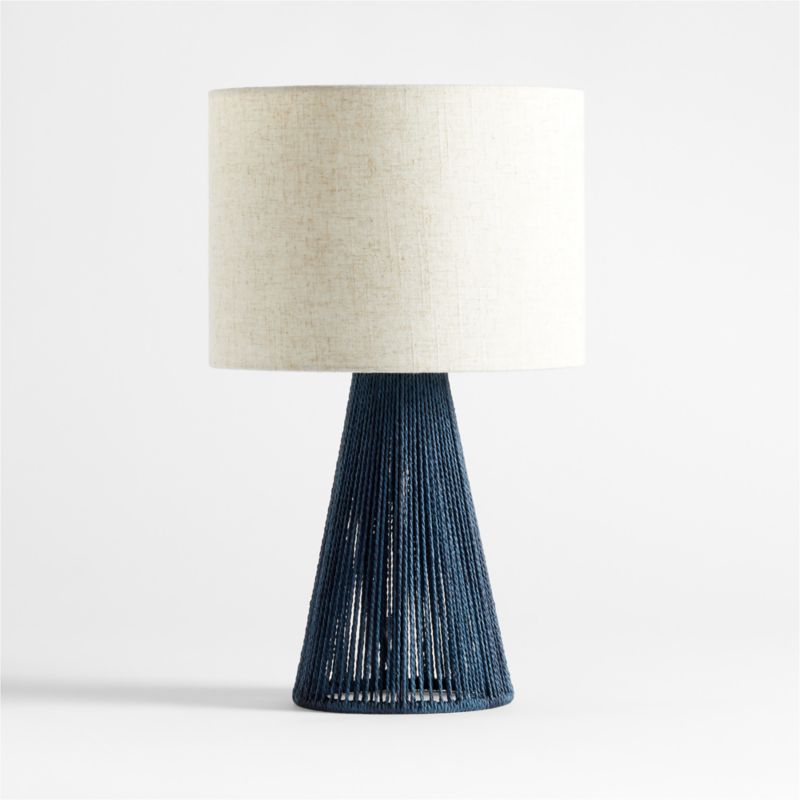 Liam Geo Navy Blue Rope Kids Table Lamp - image 6 of 8