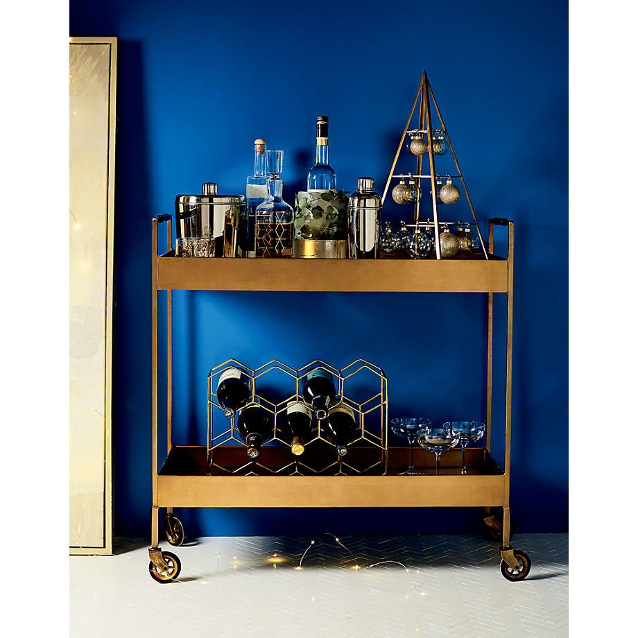 11-Bottle Gold Wine Rack + Reviews