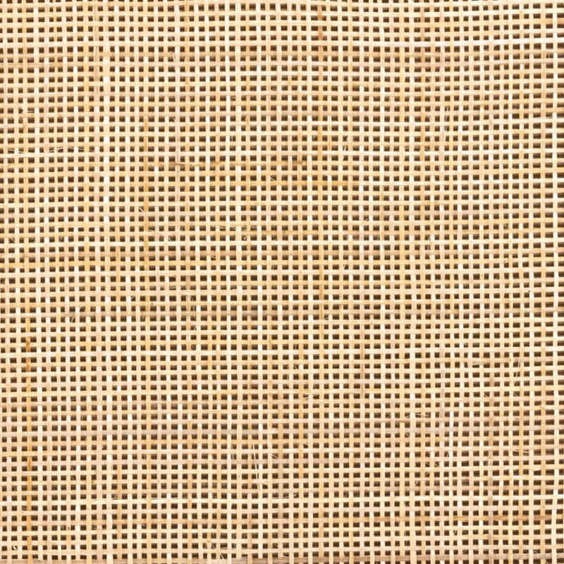 Caprice Black Wash Mango and Woven Cane Bar Cabinet