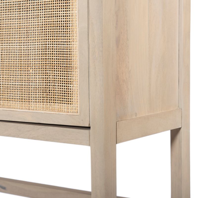 Libby Natural Mango Wood Storage Cabinet with Doors