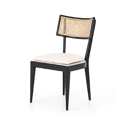 Libby Black and Natural Cane Dining Chair
