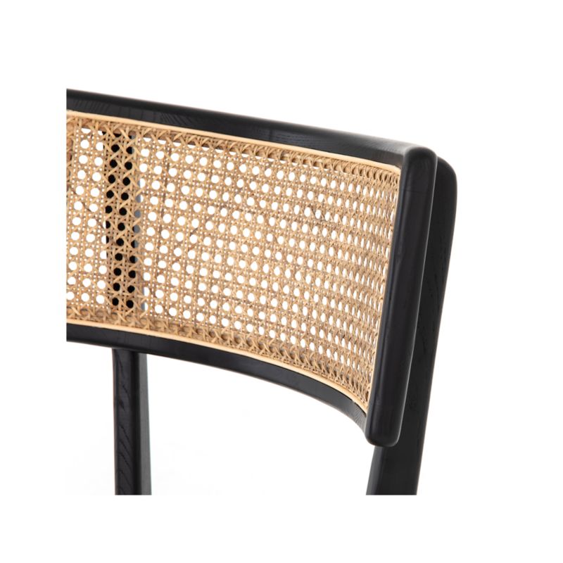 Libby Black and Natural Cane Dining Chair