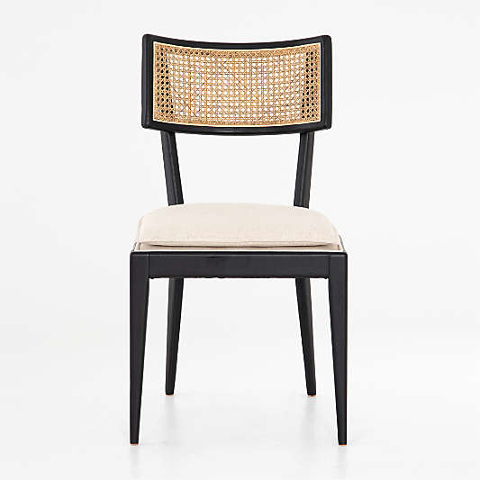 Libby Black and Natural Cane Dining Chair