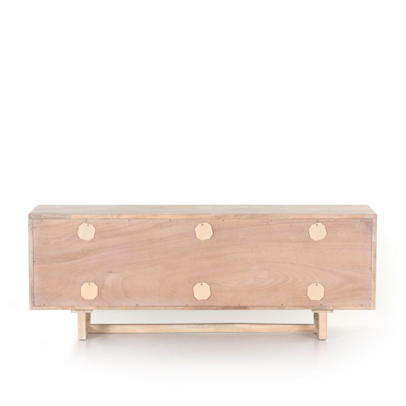 Libby Natural Mango Wood Storage Media Console