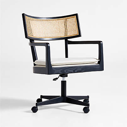 Libby Natural Cane Desk Chair
