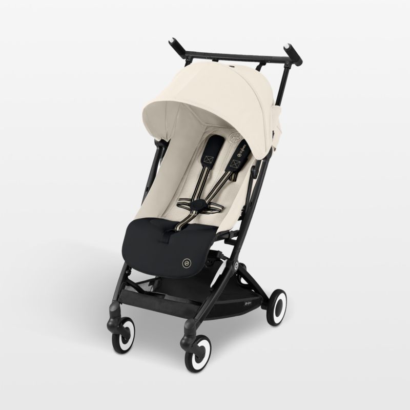 CYBEX Canvas White Libelle 2 Compact Baby Stroller with Black Frame - image 0 of 4