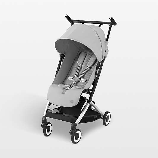 CYBEX Fog Grey Libelle 2 Compact Baby Stroller with Silver Frame