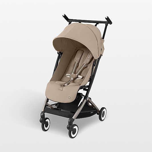 CYBEX Almond Beige Libelle 2 Compact Baby Stroller with Taupe Frame