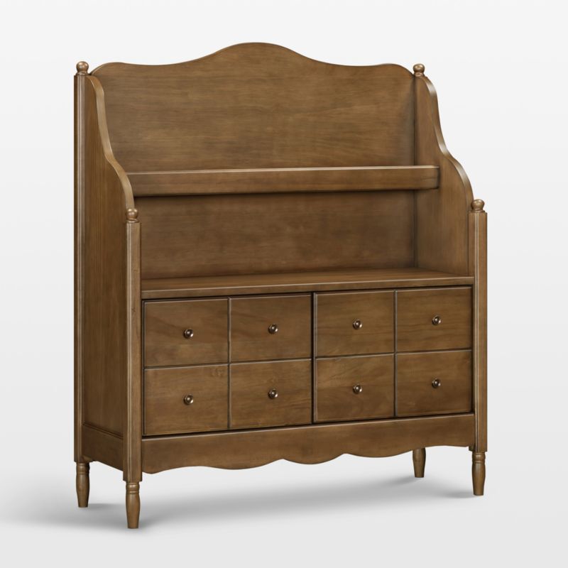 Namesake Liberty Natural Walnut Wood 2-Drawer Library Hutch - image 1 of 4