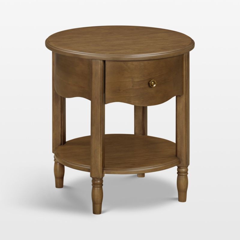 Namesake Liberty 22" Natural Walnut Wood Kids Nightstand with Drawer - image 4 of 7