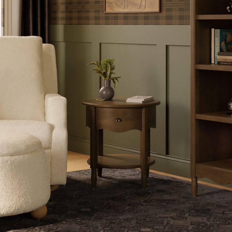 Namesake Liberty 22" Natural Walnut Wood Kids Nightstand with Drawer - image 1 of 7