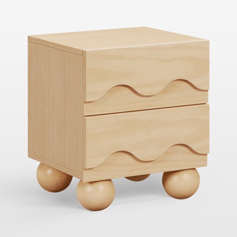 Babyletto 20" Lido Wave Blonde Wood 2-Drawer Kids Nightstand - image 2 of 5