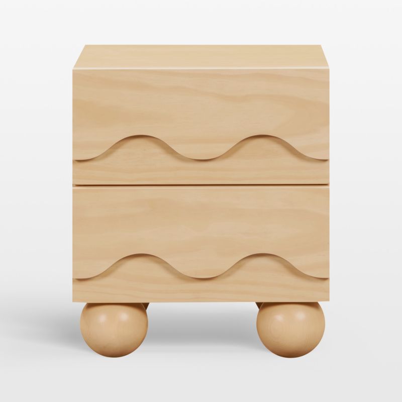 Babyletto 20" Lido Wave Blonde Wood 2-Drawer Kids Nightstand - image 1 of 5