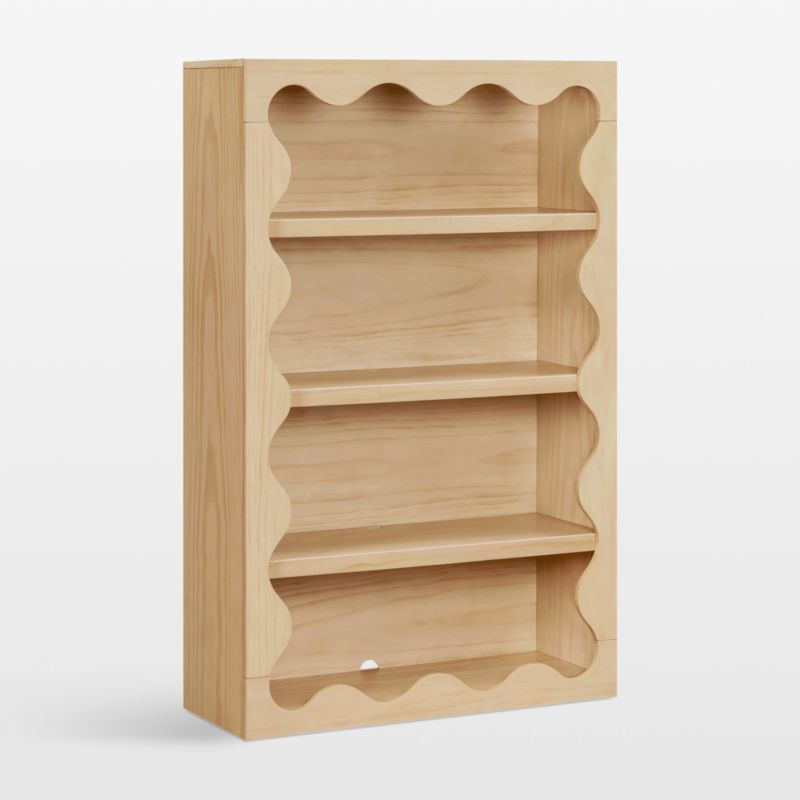 Babyletto 38" Lido Wave Blonde Wood 4-Shelf Tall Kids Bookcase - image 1 of 4