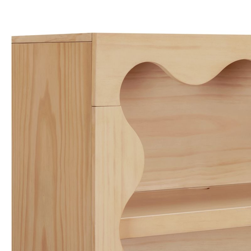 Babyletto 38" Lido Wave Blonde Wood 4-Shelf Tall Kids Bookcase - image 2 of 4