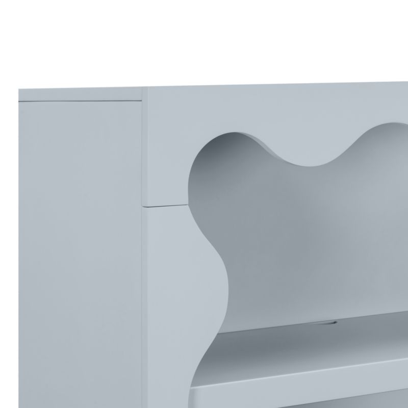 Babyletto 38" Lido Wave Powder Blue 4-Shelf Tall Kids Bookcase - image 1 of 3